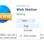 Web Station stop