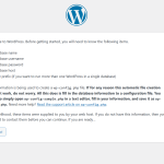 WordPress install 2